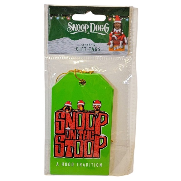 Snoop Dogg on the Stoop Christmas Gift Tags 12 Ct Lot of 2 Pkgs Holiday Present - Picture 2 of 5